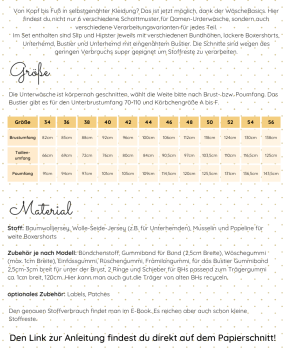 Preview: Lotte & Ludwig Papierschnittmuster - Wäschebasic